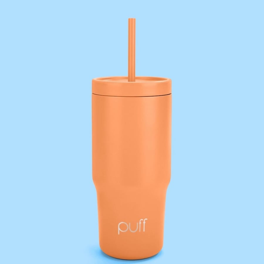 قارورة حافظة قهوة بف سيبي غو لون كريمزيكل مطفي PUFF