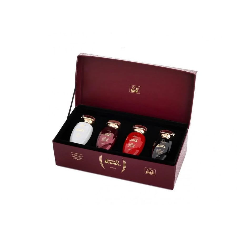 مجموعة جديلة 4 أصناف عطور الشعر 30 مل لكل عطر الدخيل للعود