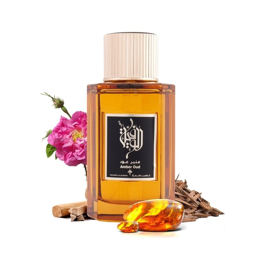 عطر عنبر عود المركز من مجموعة الوفية للجنسين من ابراهيم القرشي- 100 مل