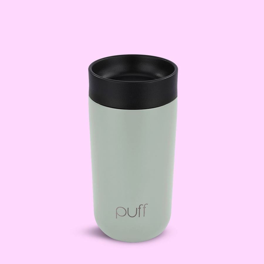 قارورة حافظة قهوة بف لون ديزرت سيج مطفي 450 مل PUFF