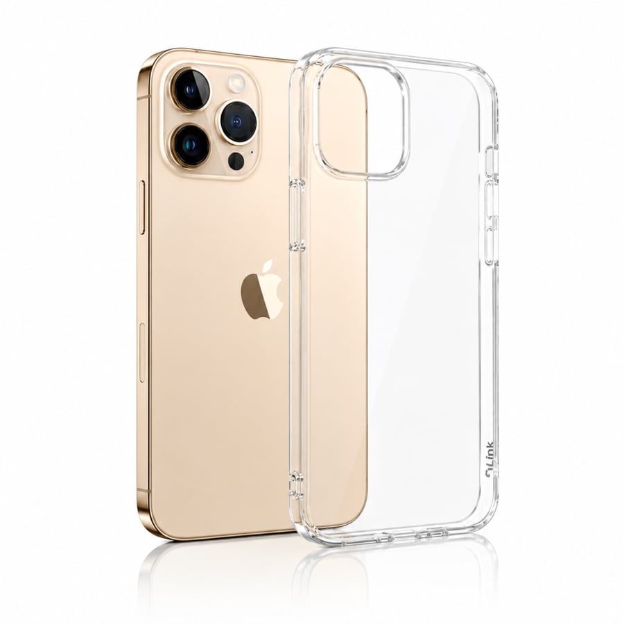 كفر Link Slim شفاف بأزرار – iPhone 16 Pro Max
