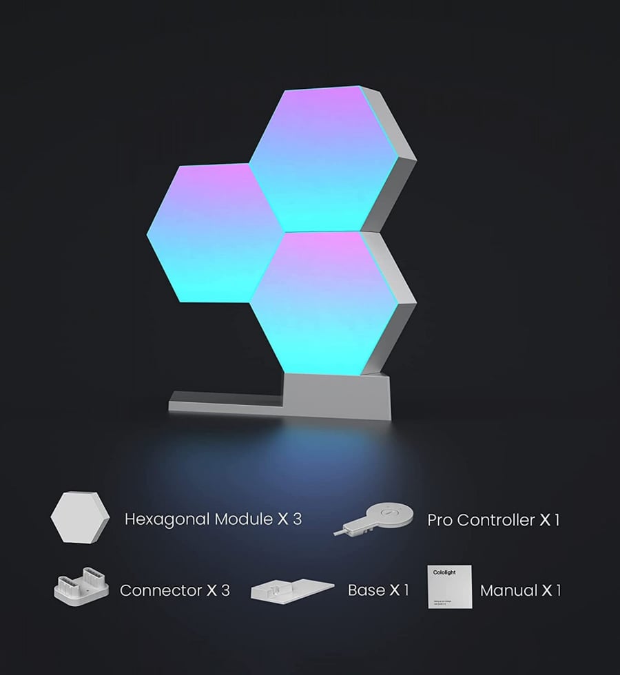 Cololight Hexagon LED Light Works with Alexa