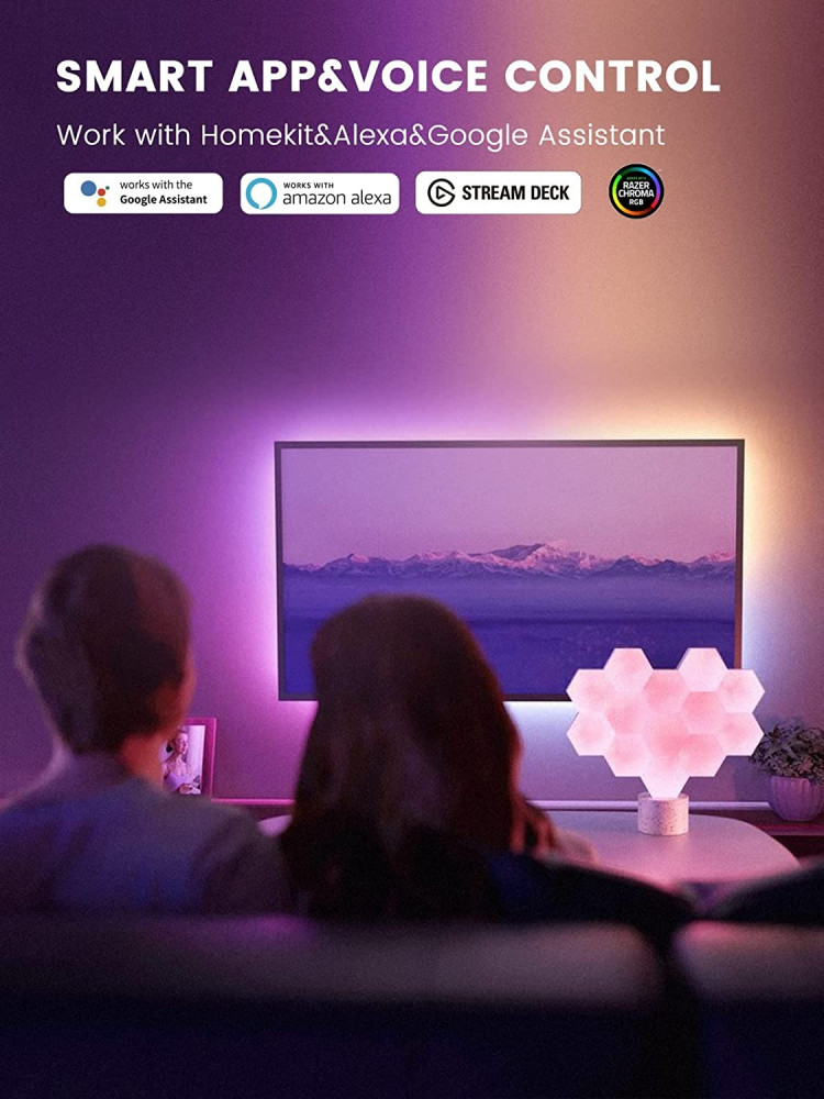 Cololight Hexagon LED Light Works with Alexa