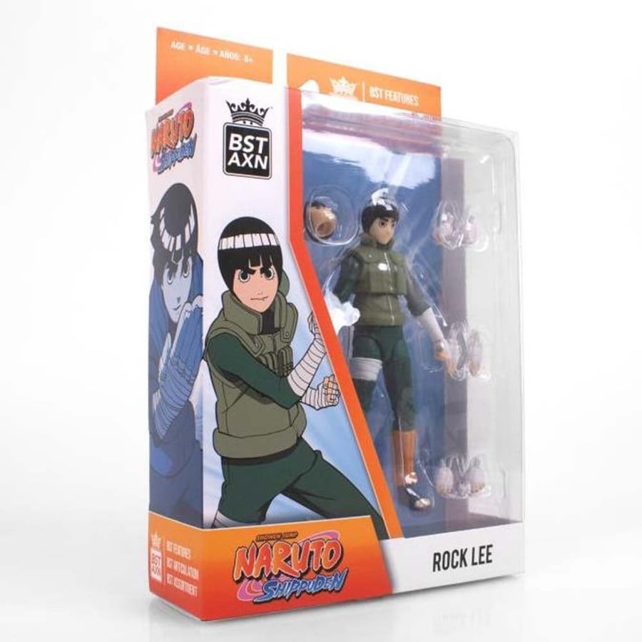 NARUTO SHIPPUDEN BST AXN ROCK LEE ACTION FIGURE BY THE LOYAL SUBJECTS