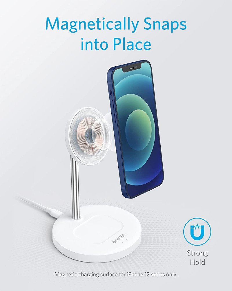 Anker Wireless Charging Stand PowerWave 2 in 1 Magnetic Stand Lite