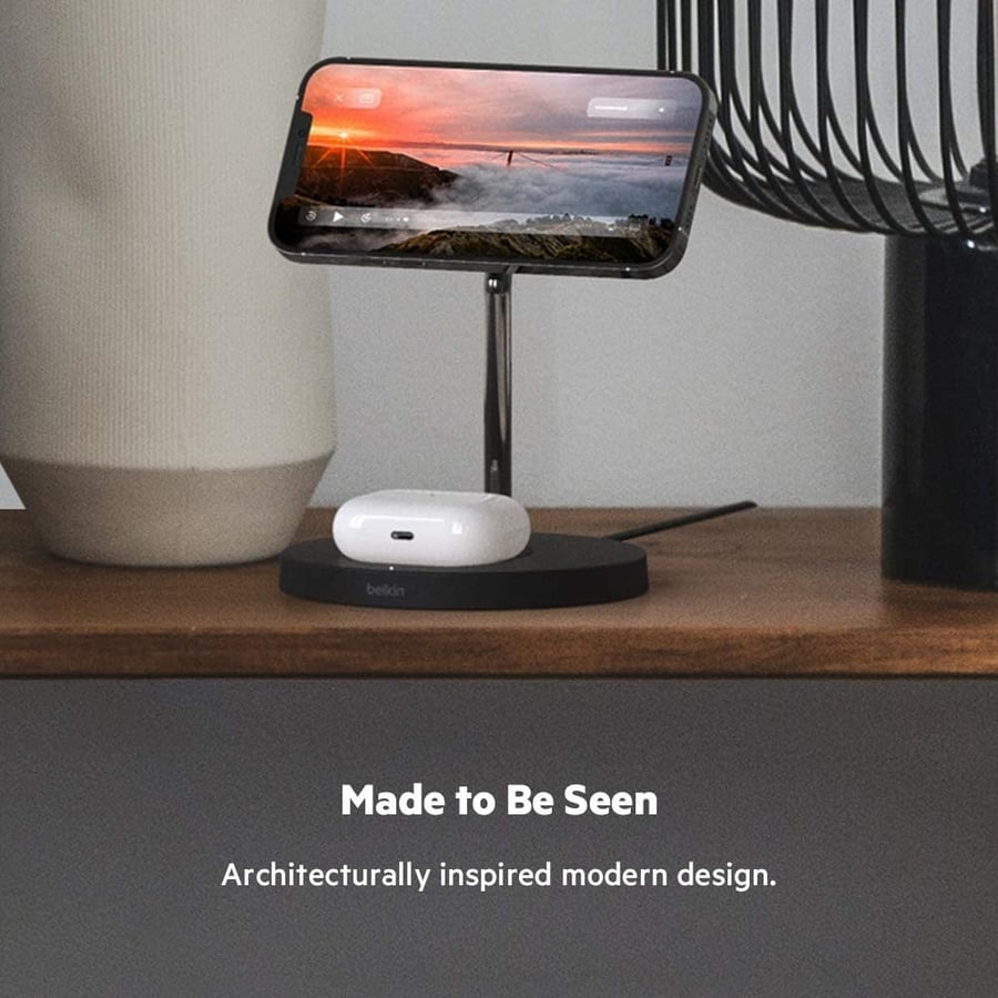 BOOST CHARGE PRO 2 in 1 Wireless Charger Stand with MagSafe 15W
