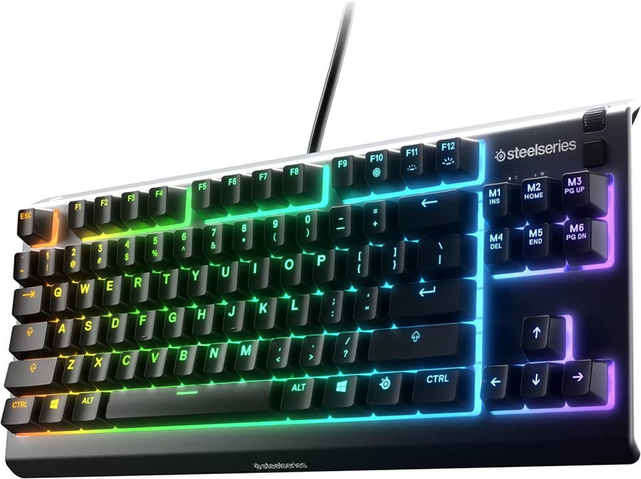 SteelSeries Apex 3 TKL RGB Gaming Keyboard Tenkeyless Compact