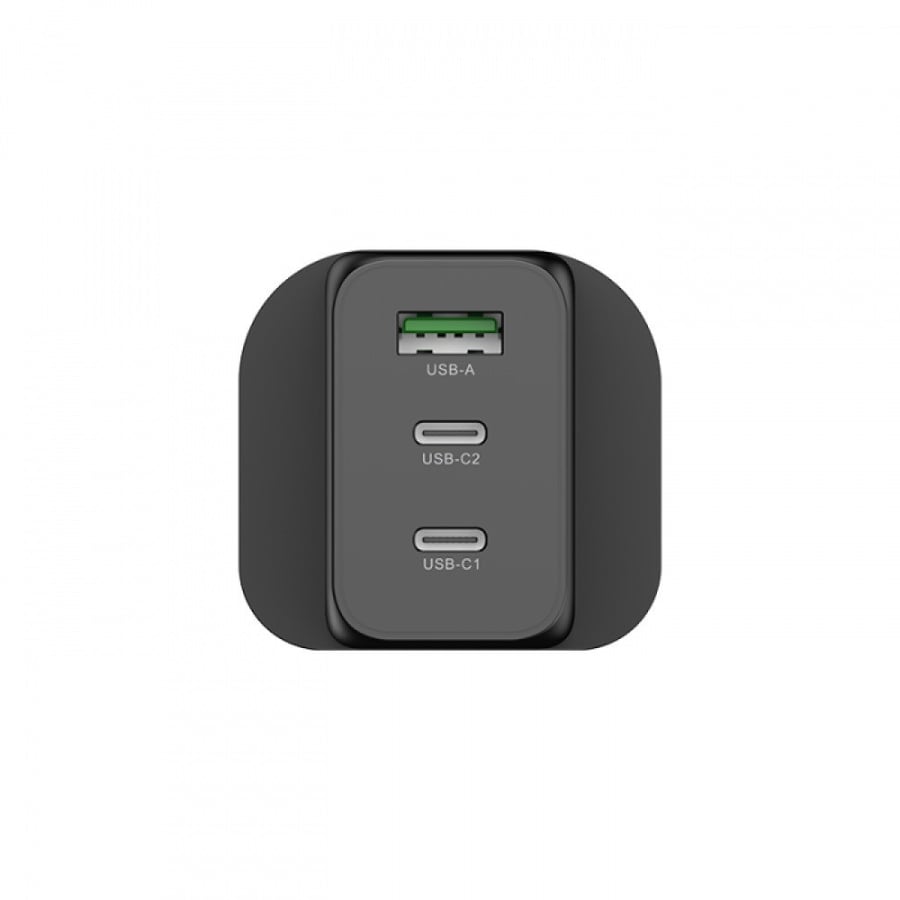 شاحن جداري ليفوري 65 واط منفذين USB-C ومنفذ USB-A