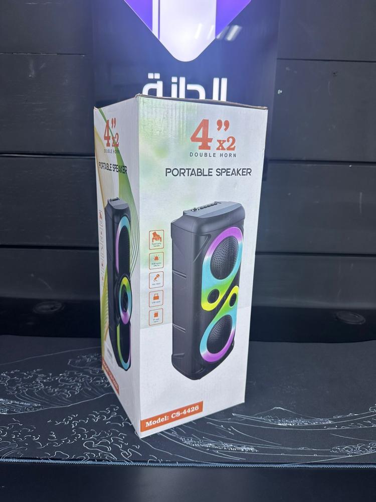 Speaker headset with RGB lighting