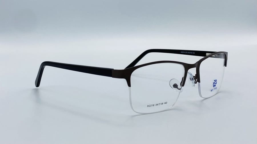 نظاره طبية مستطيلة من المعدن اللون بني رقم الموديل 2216C5