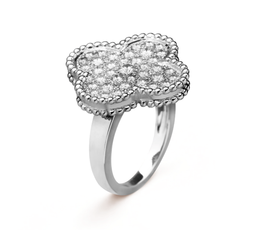 VCA | Magicj alhambra ring , Full diamonds
