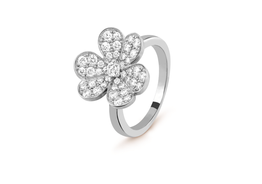 VCA | Frivole ring, Diamonds, 1 flower