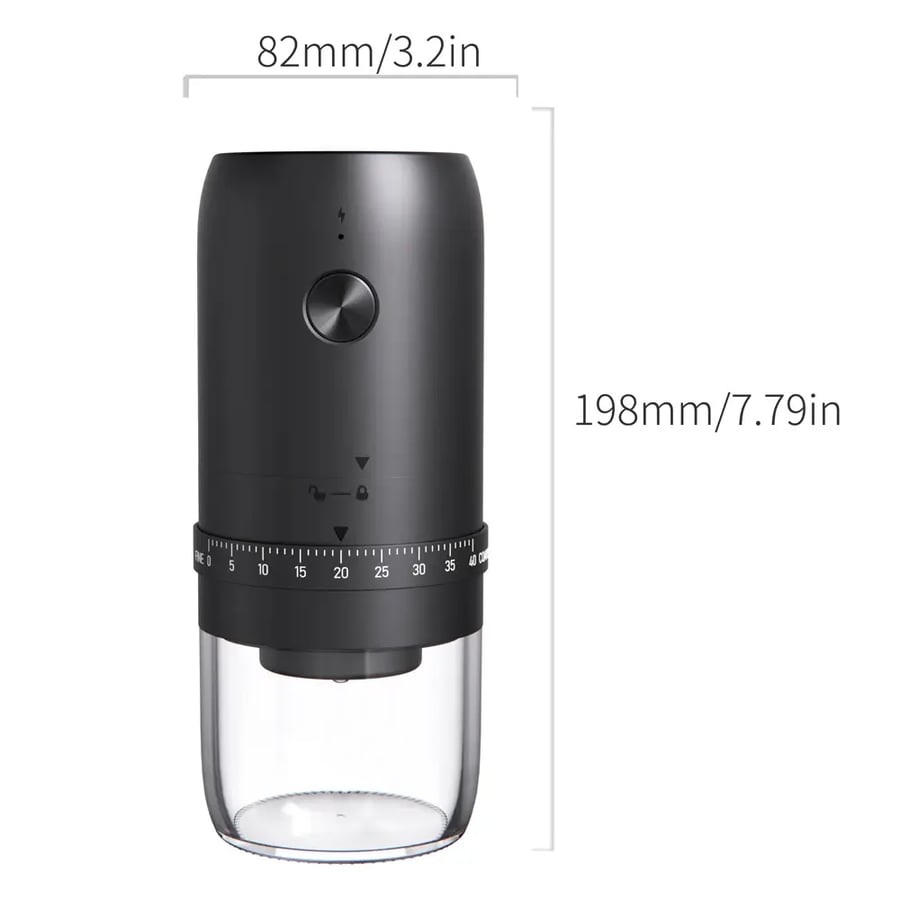 مطحنة قهوة كهربائية محمولة USB 40 ترس