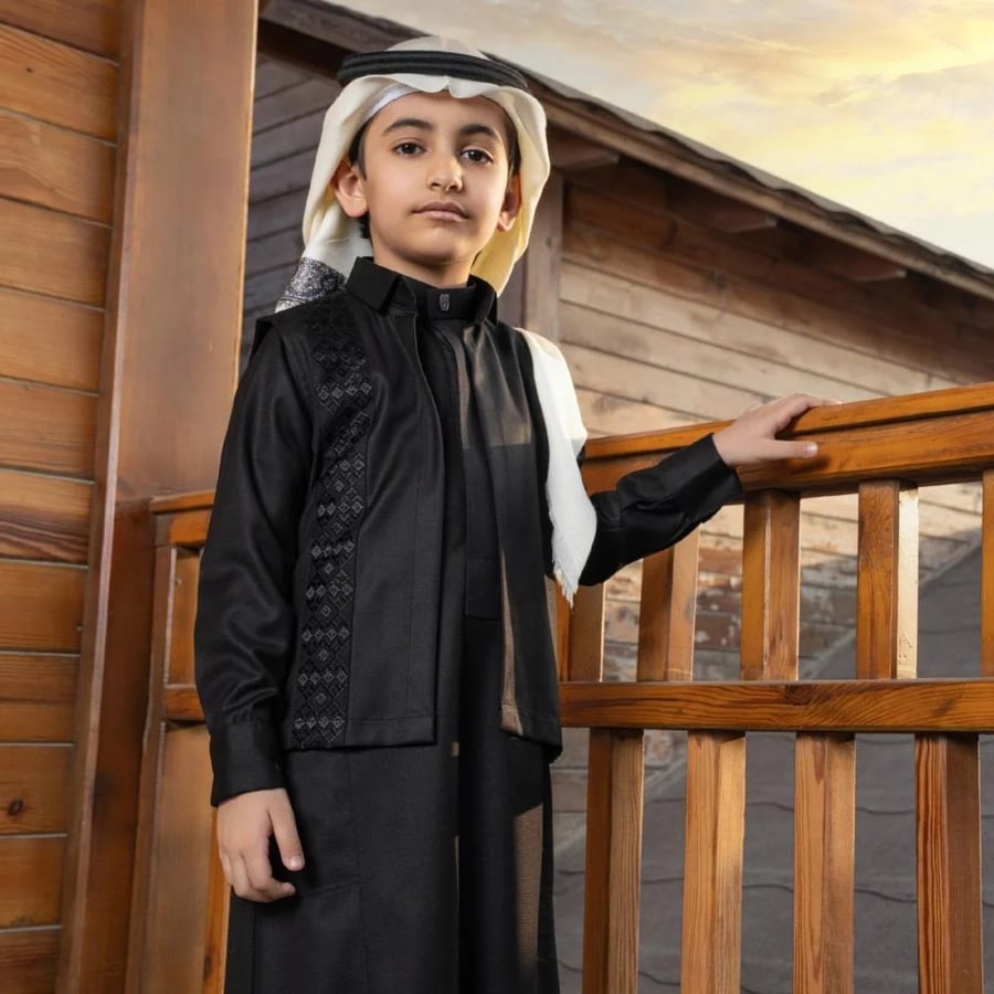 طقم العلا الأسود صورة 3