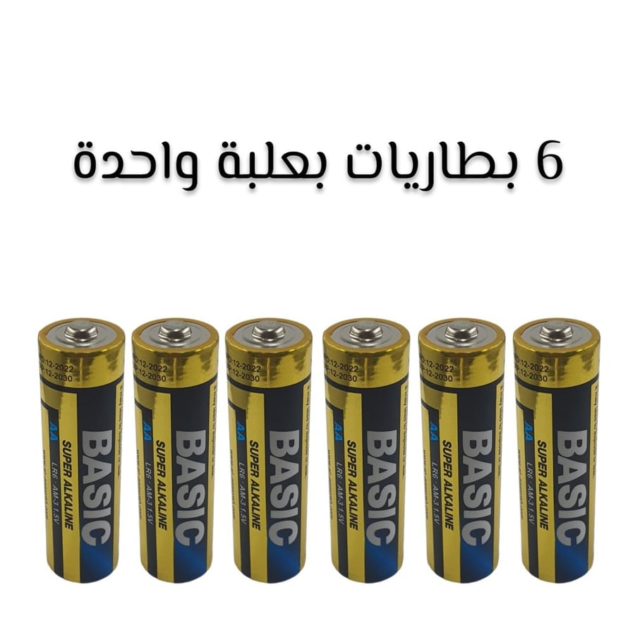 بطارية AA 1.5V سوبر الكلاين الأصلي 6 حبات