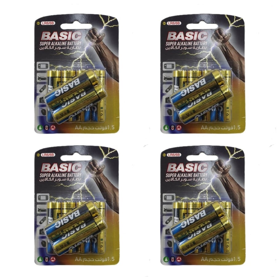 بطارية AA 1.5V سوبر الكلاين الأصلي 6 حبات