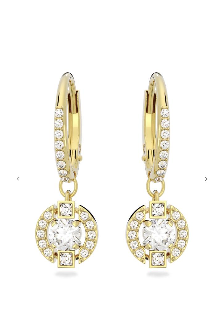 حلق SWAROVSKI ذهبي