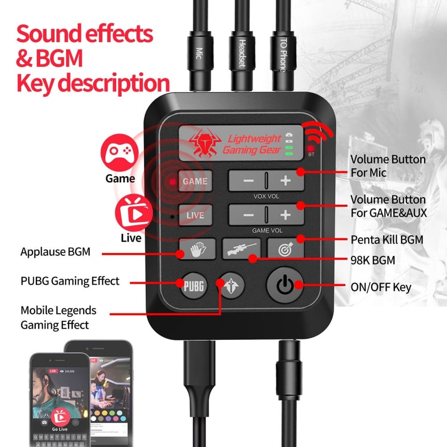 كرت صوت للألعاب والبث المباشر PLEXTON GS6
