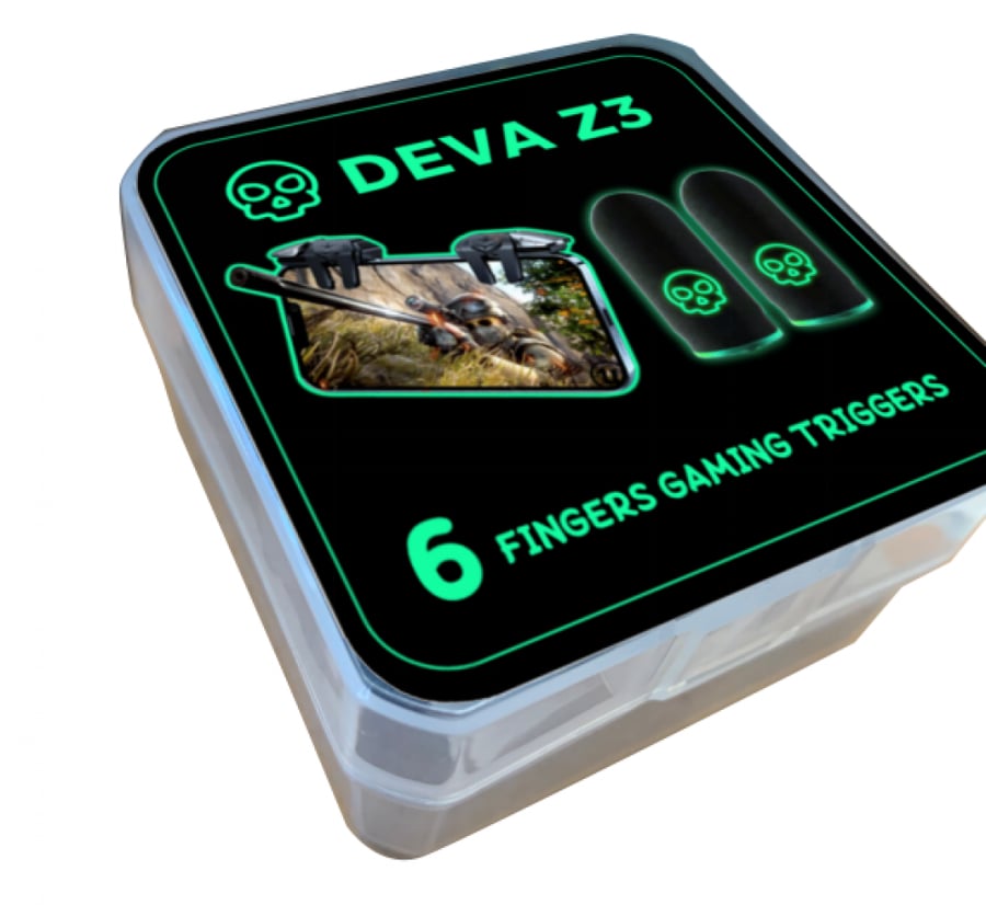 أزرار ببجي مزدوجة (DEVA Z3) وبقية الألعاب الحربية 4 أزرار (6 أصابع)
