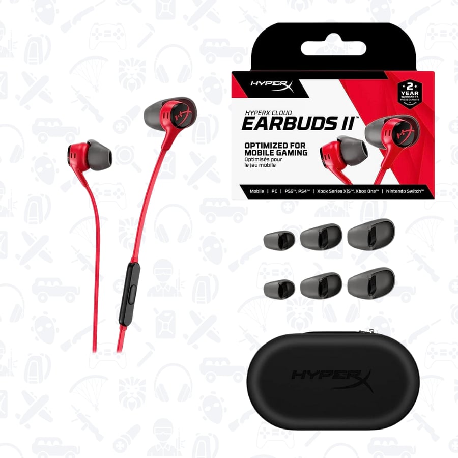 سماعات هايبر X (الإصدار 2) HyperX Cloud II Earbuds