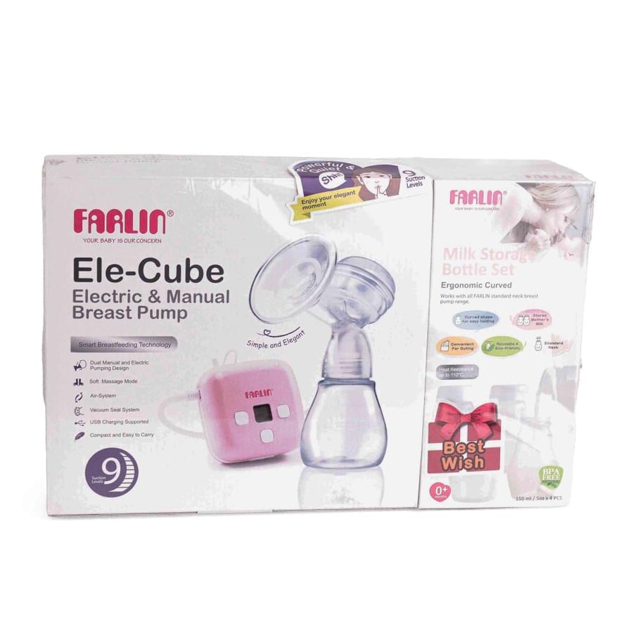 جهاز شفاط حليب كهربائي و يدوي  FARLIN Electric + manual breast pump