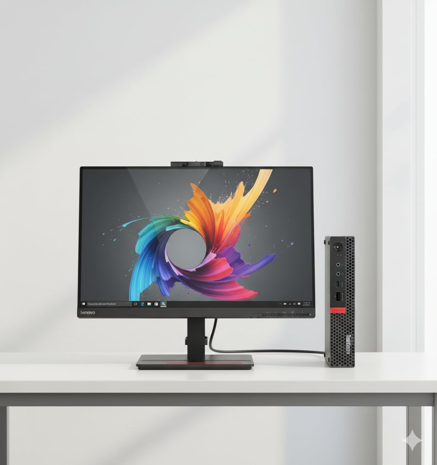 Lenovo ThinkCentre M920q Tiny الجيل الثامن مع شاشه