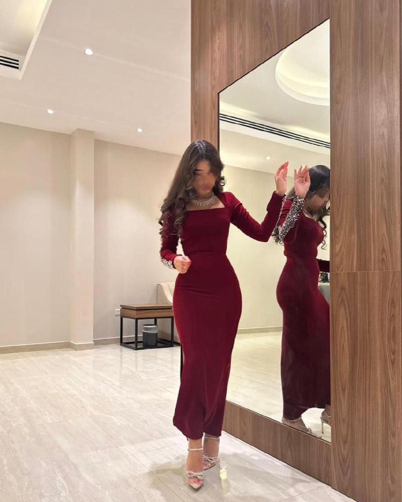 فستان كريب استرتش راقي