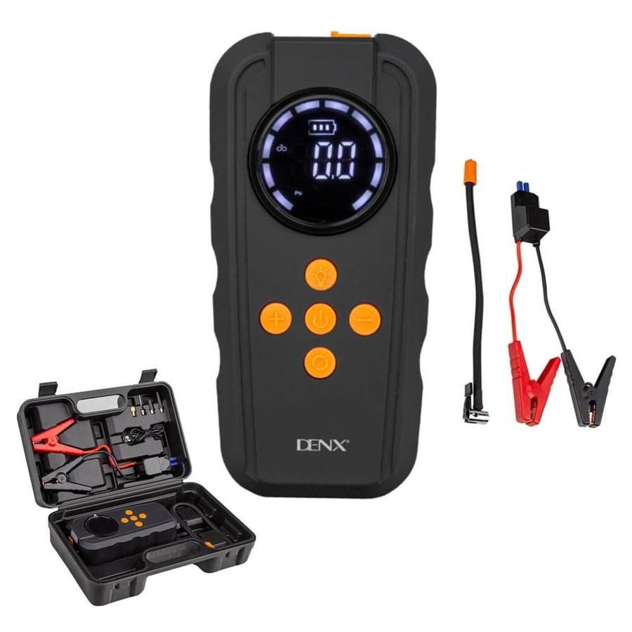 Portable battery bag for car with 6000 mAh power and built-in air pump