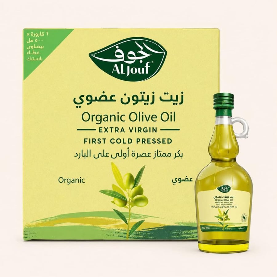 Al-Jawf oval olive oil, 6 x 500 ml