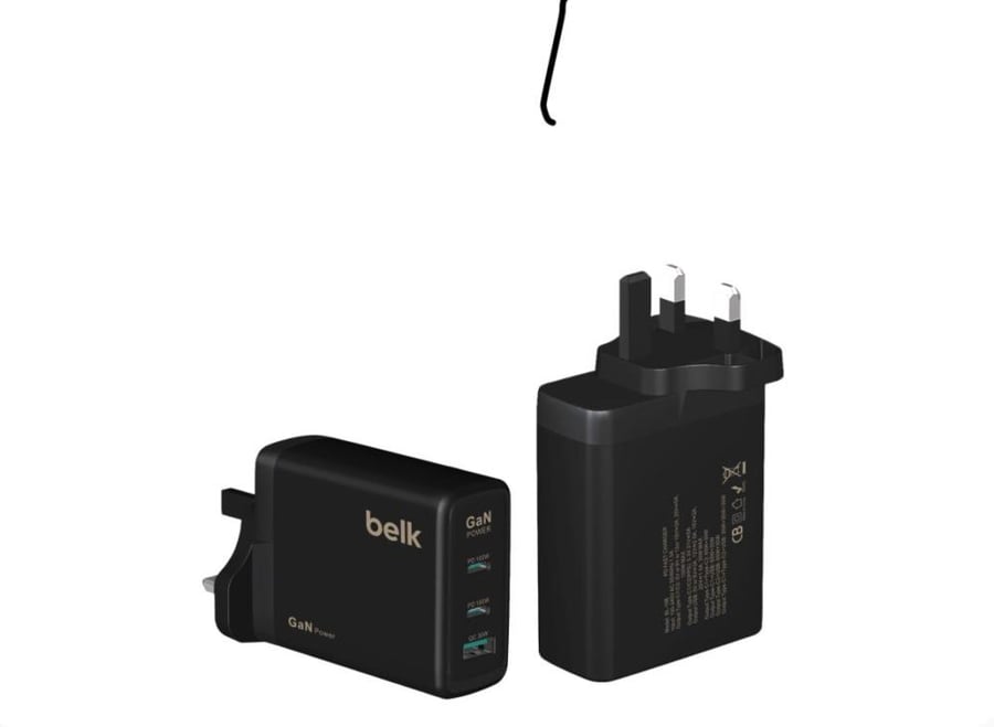 فيش BELK 100W مدخلين تايب سي و مدخل USB