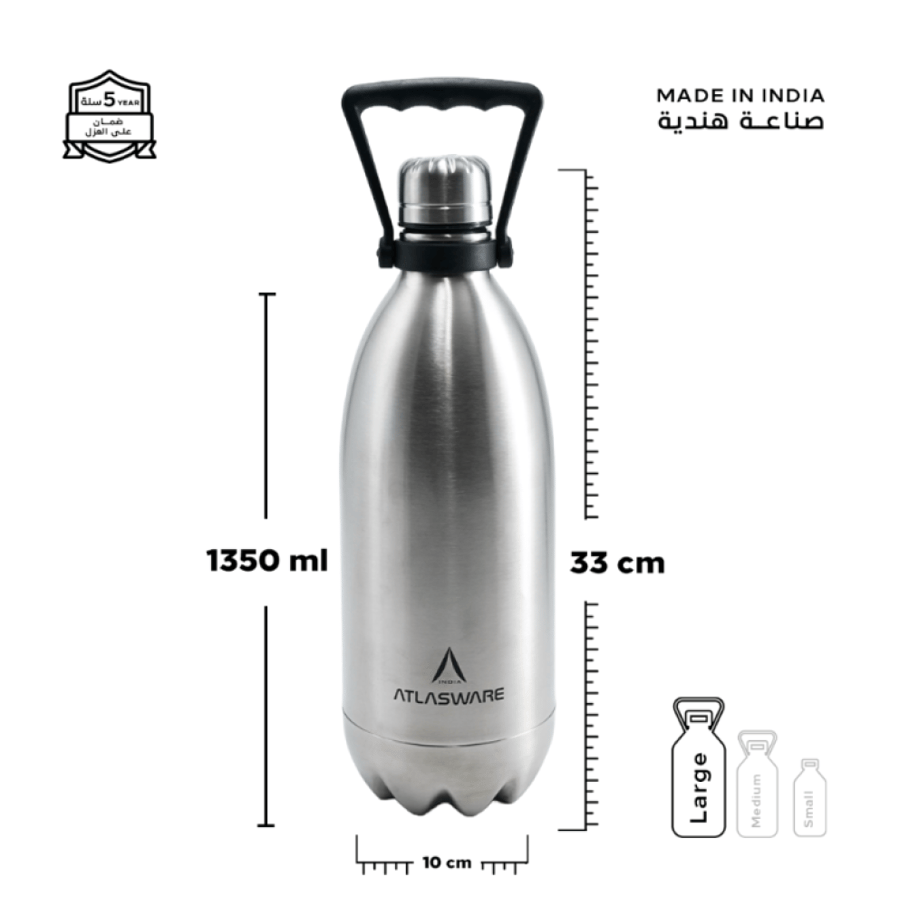 Atlas Wear Flask 1350 ml stainless