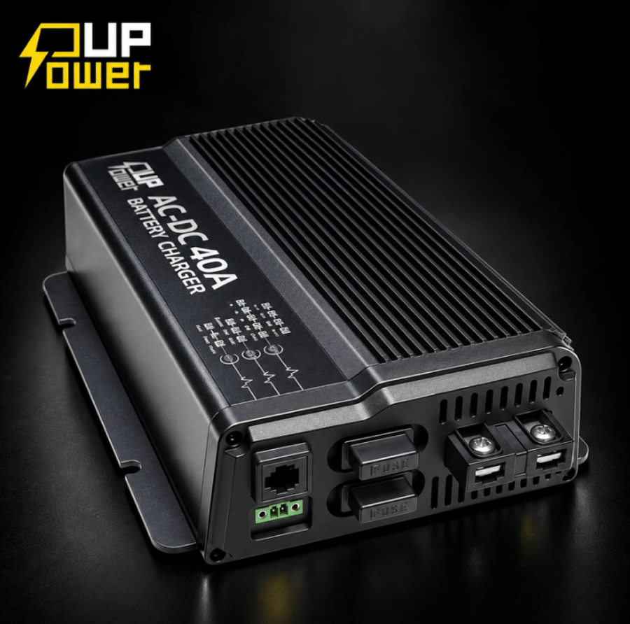 شاحن بطارية ليثيوم منزلي 40A - من 220V إلى 12V من PowerUp