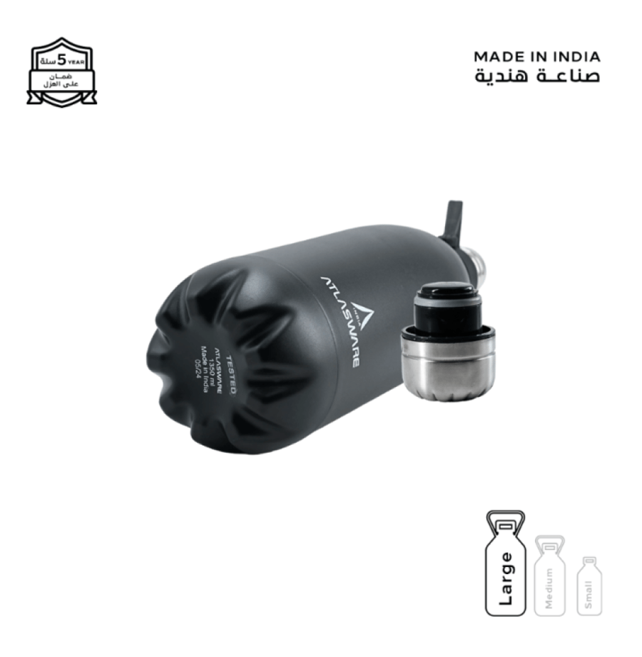 Atlas Wear water bottle 1350 ml black