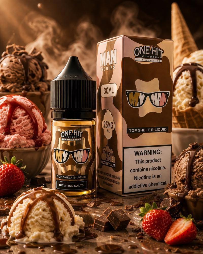 نكهة ماي مان ايسكريم سولت نيكوتين من ون هت 25  نوكتين ONE HIT wonder ICE Cream