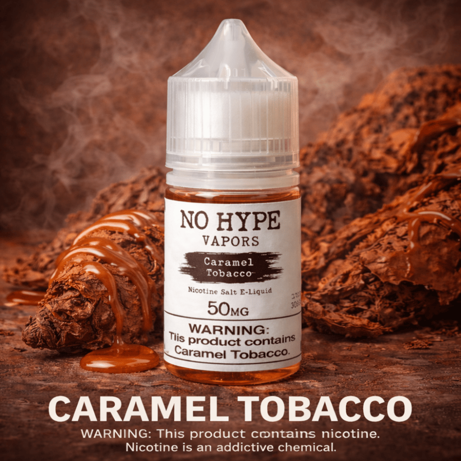 نكهة نو هايب كراميل توباكو سولت 50 نوكتين no hype caramel tobacco