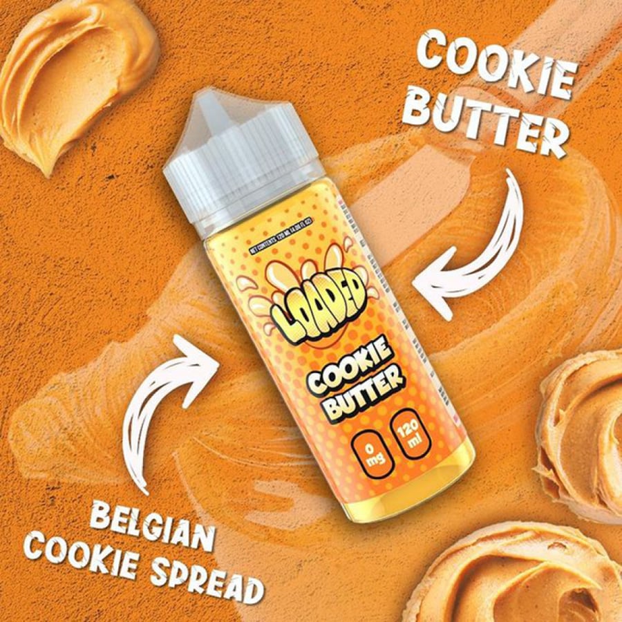 نكهة لوديد كوكيز بالزبدة الكريمي فيب 120 ملي 3 نوكتين LOADED COOKIE BUTTER