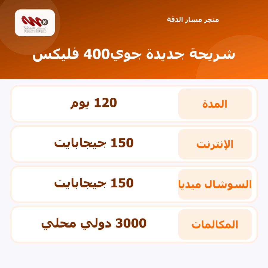 شريحة جديدة جوي400 فليكس