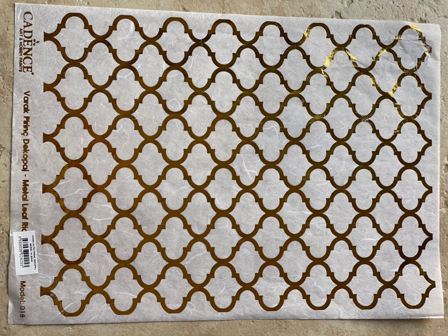 ورق أرز ميتالك مذهب