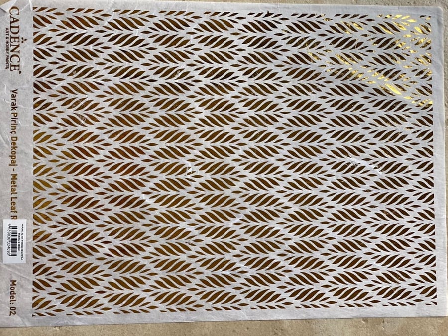 ورق أرز ميتالك مذهب