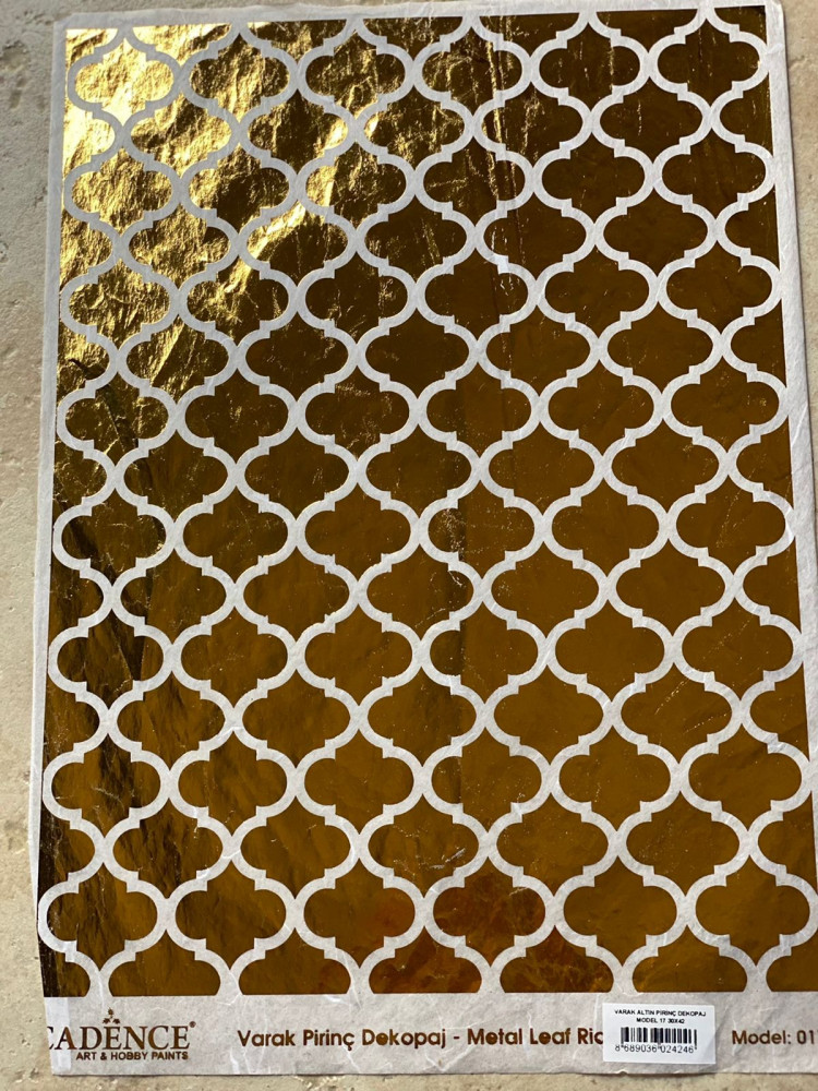 ورق أرز ميتالك مذهب