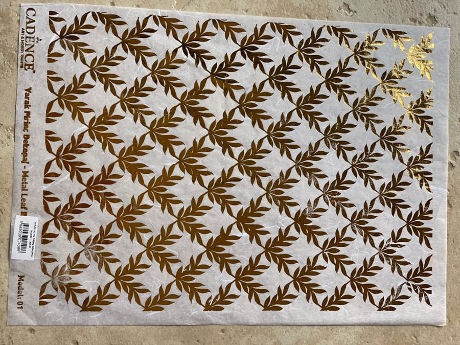 ورق أرز ميتالك مذهب