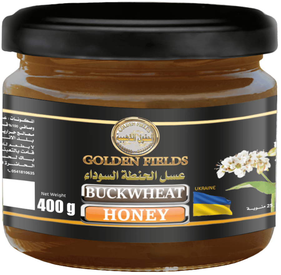 Buckwheat honey - 400 grams Buckwheat honey rich in antioxidants - an excellent source of vitamins and minerals - high in calories - helps in wound healing - one study indicated the effectiveness of buckwheat honey as a treatment for nighttime cough in ch