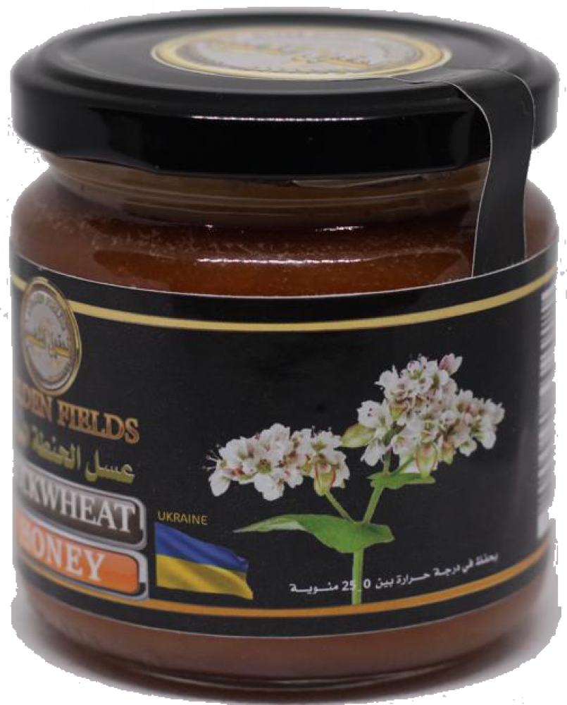 Buckwheat honey - 400 grams Buckwheat honey rich in antioxidants - an excellent source of vitamins and minerals - high in calories - helps in wound healing - one study indicated the effectiveness of buckwheat honey as a treatment for nighttime cough in ch