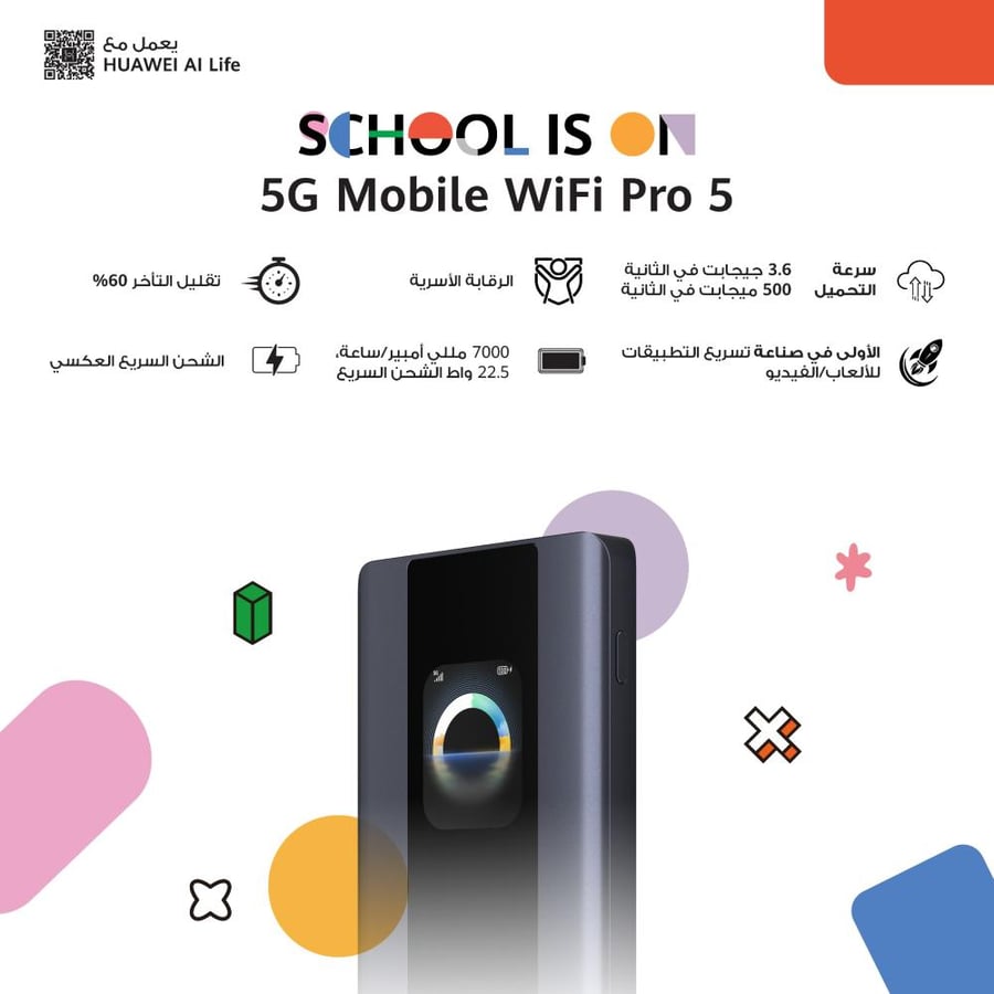 راوتر بروفي 5G متنقل واي فاي برو 5 E6888-982، راوتر هوت سبوت واي فاي للجيب بشاشة لمس OLED 3.6Gbps تحميل 500Mbps تحميل واي فاي 6 بلس مع بطارية 7000mAh