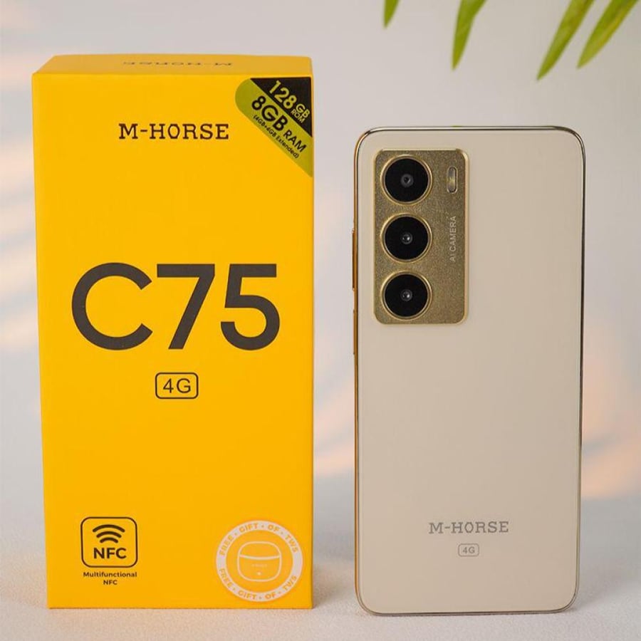 جوال M-HORSE C75 ذاكرة RAM سعة 8 جيجابايت، 128 جيجابايت، يدعم 4G