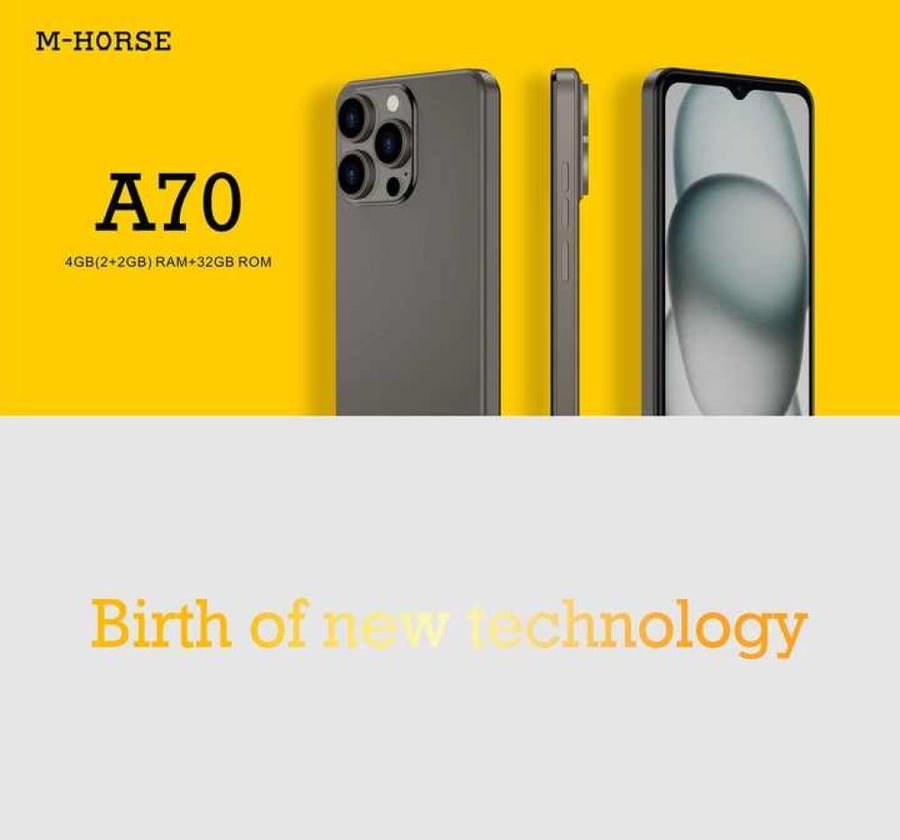 Mobile Am Horse A70 similar to iPhone, two-year warranty, 32 GB memory
