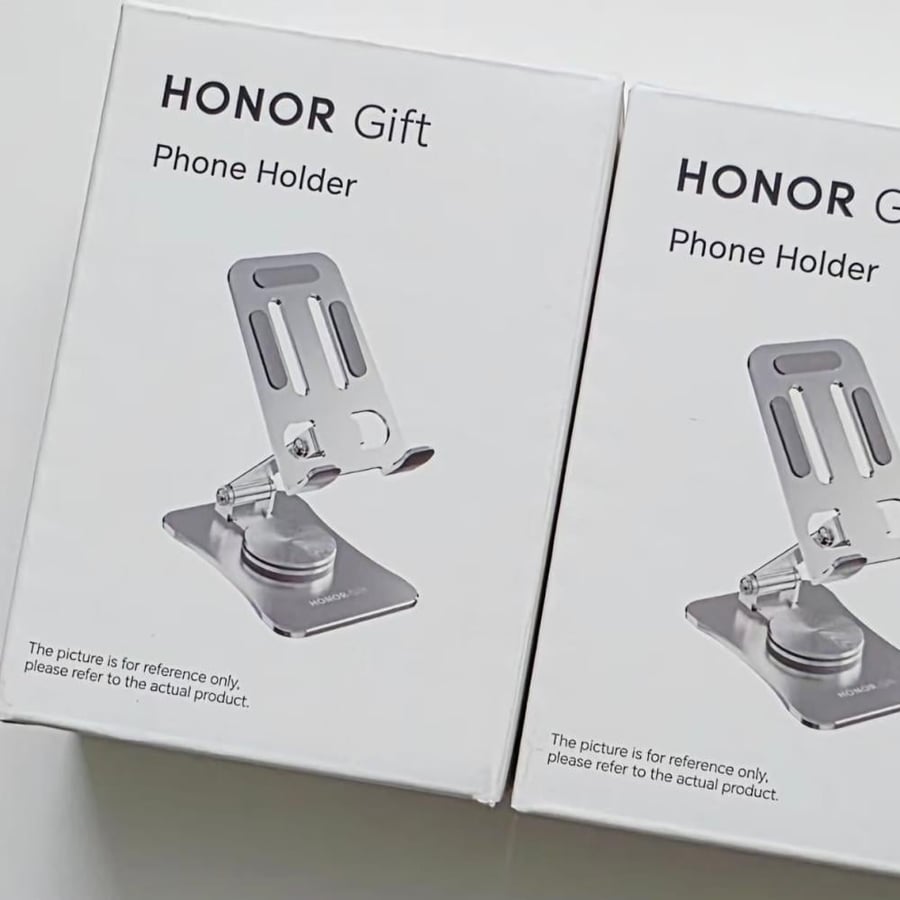 حامل هاتف مكتبي عالمي قوي وحديد متوافق مع الهواتف الذكية والأجهزة اللوحية، من "HONOR