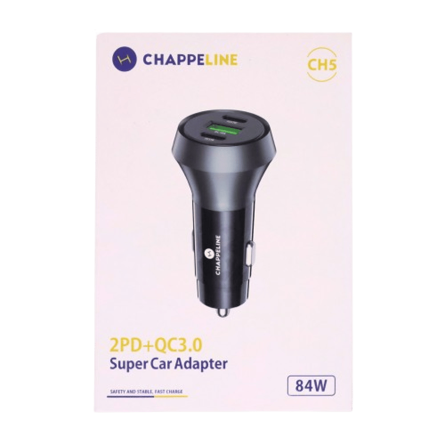 Original car charger 84 watt 2PD + 1 USB from Chipline