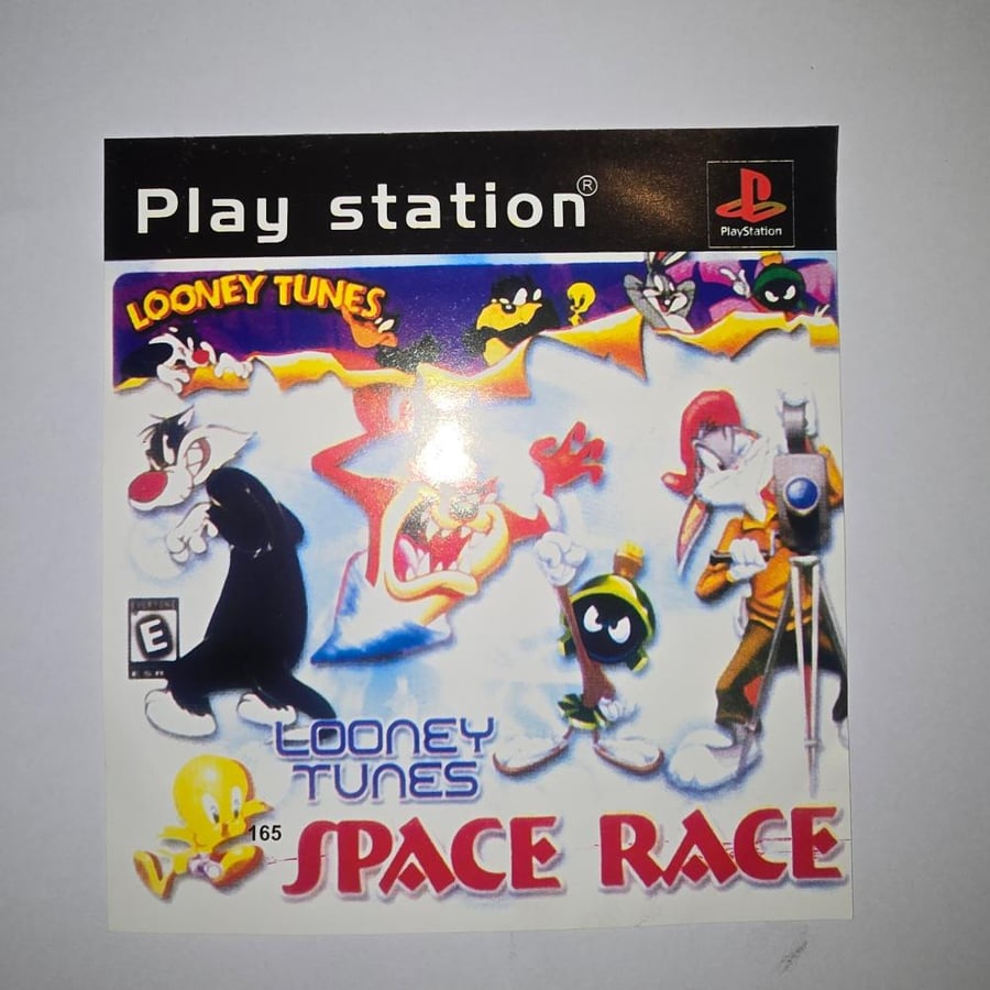 اسطوانة سوني ون لعبة الفيديو "Looney Tunes: Space Race" لجهاز PlayStation.