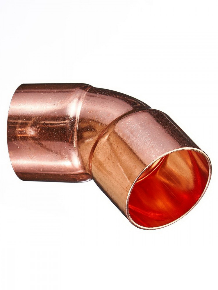 COPPER ELBOW 1 3-8 INCH 45 DEGREE EQUAL No 06370A    كوع نحاس 45 درجه